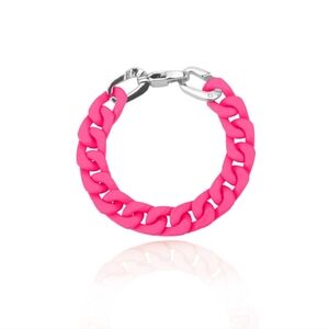 NWT VINTAGE HAVANA LARGE LINK CHAIN, PINK, ONE SIZE